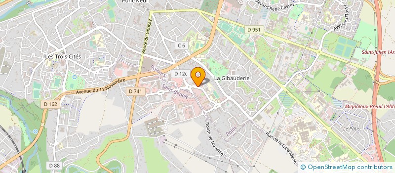localisation de l'entreprise LES P'TITS DOUDOUS DU POITOU à POITIERS