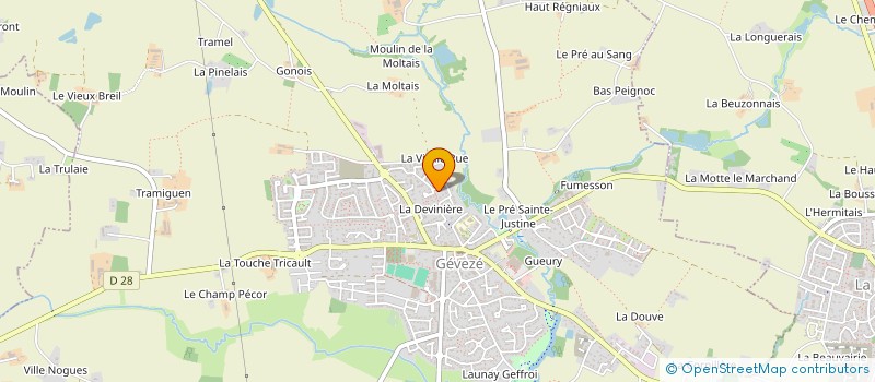 localisation de l'entreprise LES P'TITS DOUDOUS DU SUD  GEVEZE