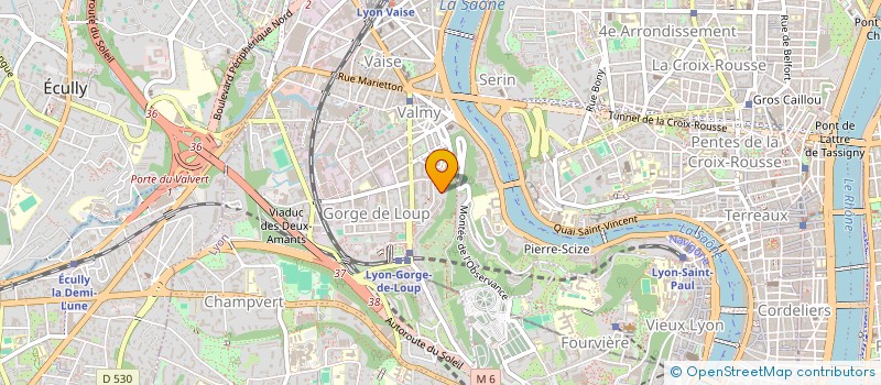 localisation de l'entreprise LES P'TITS DOUDOUS DU VAL D'OUEST  LYON