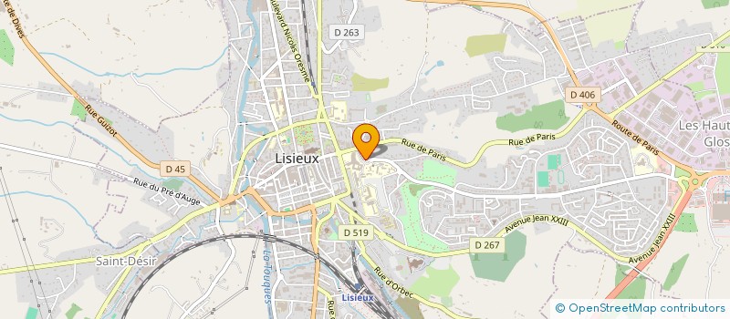 localisation de l'entreprise LES P'TITS DOUDOUS LEXOVIENS à LISIEUX