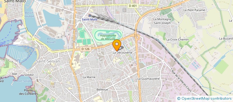 localisation de l'entreprise LES P'TITS DOUDOUS MALOUINS à SAINT-MALO