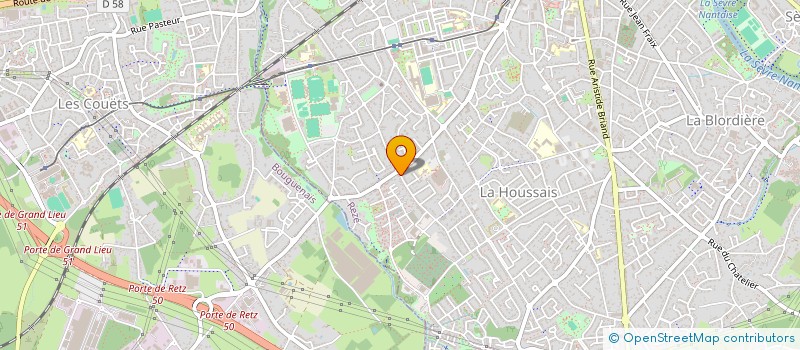 localisation de l'entreprise LES P'TITS DOUDOUS NANTAIS à REZE