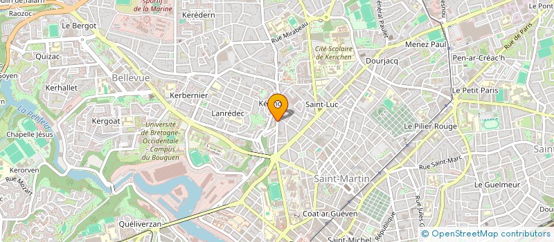 localisation de l'entreprise LES P'TITS DOUDOUS PASTEUR à BREST
