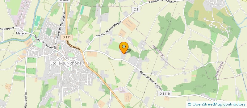 localisation de l'entreprise LES P'TITS DOUDOUS VALENTINOIS à ETOILE-SUR-RHONE