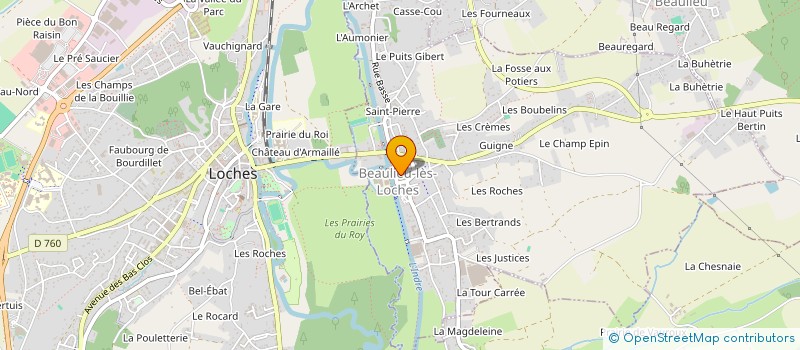 localisation de l'entreprise LES P'TITS DROLES DE BEAULIEU à BEAULIEU-LES-LOCHES