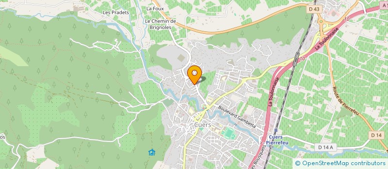 localisation de l'entreprise LES P'TITS ECOL'YEAH DE JJ1  CUERS