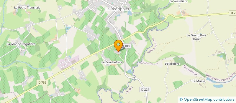 localisation de l'entreprise LES P'TITS FARCIS  LA REGRIPPIERE