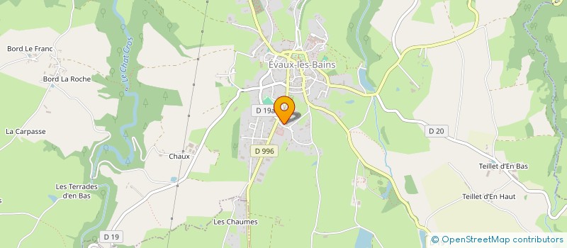 localisation de l'entreprise LES P'TITS FILOUS à EVAUX-LES-BAINS