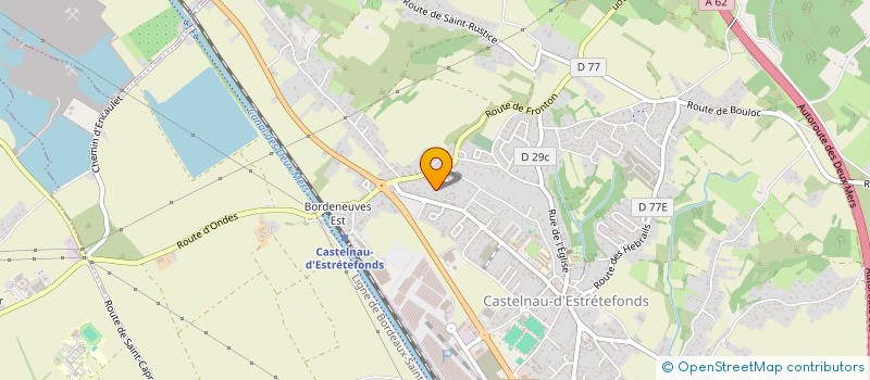 localisation de l'entreprise LES P'TITS FONTAINS  CASTELNAU-D'ESTRETEFONDS