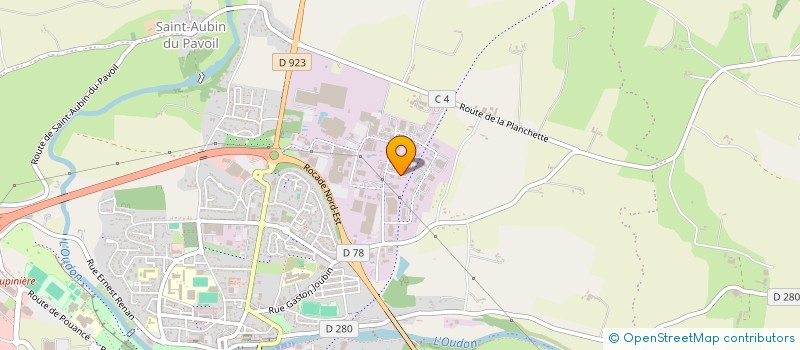 localisation de l'entreprise LES P'TITS FOURS à SEGRE-EN-ANJOU BLEU