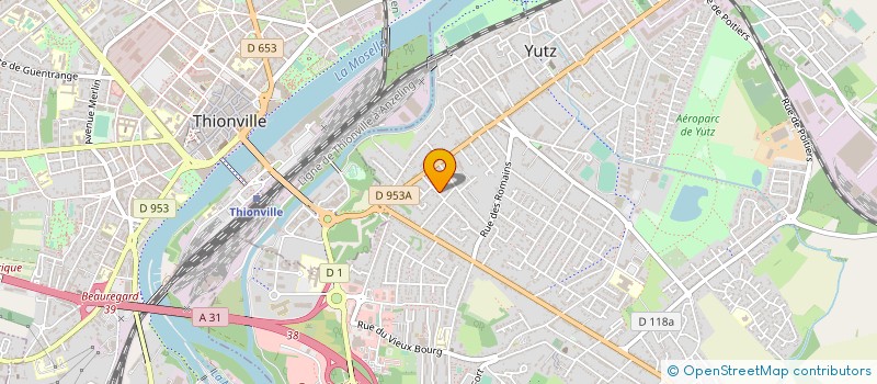localisation de l'entreprise LES P'TITS FRENCH'Y à YUTZ