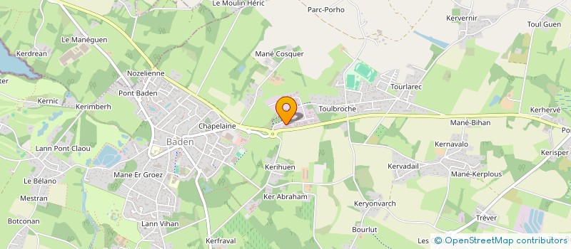 localisation de l'entreprise LES P'TITS FRUITS ET COMPAGNIE  BADEN