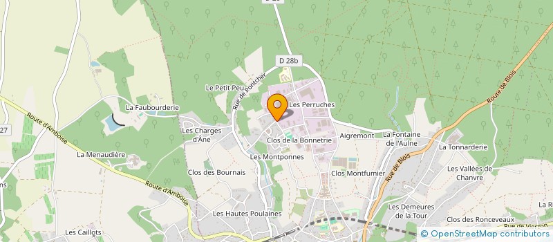 localisation de l'entreprise LES P'TITS GARS  MONTRICHARD VAL DE CHER