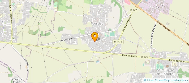 localisation de l'entreprise LES P'TITS GONES  TOUSSIEU
