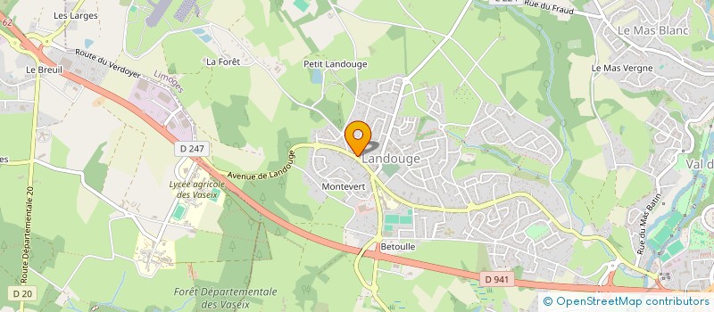 localisation de l'entreprise LES P'TITS GOURMANDS à LIMOGES