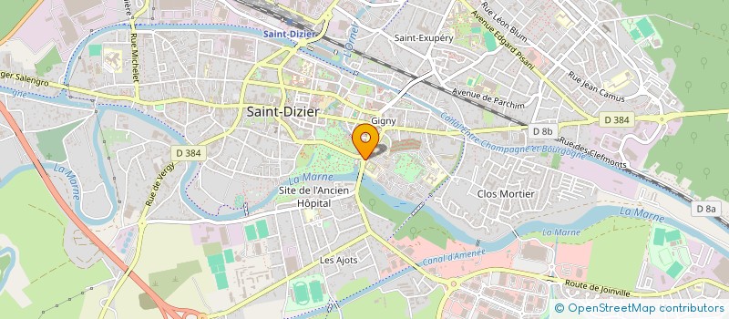 localisation de l'entreprise LES P'TITS HOSPITALIERS  SAINT-DIZIER