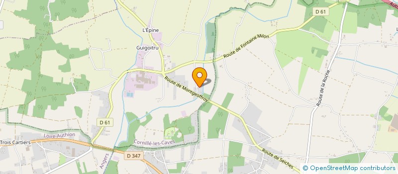 localisation de l'entreprise LES P'TITS KOALAS  CORNILLE-LES-CAVES