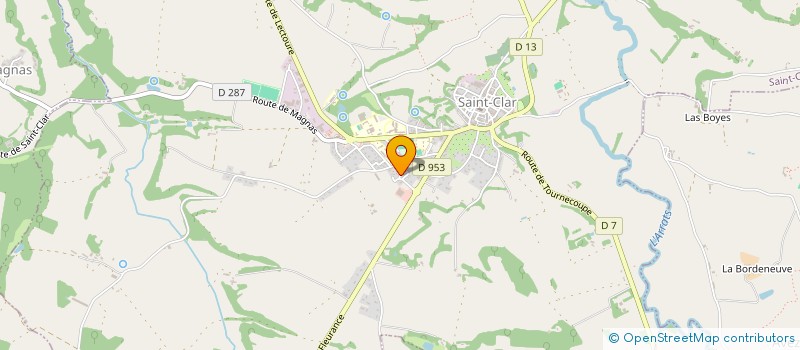 localisation de l'entreprise LES P'TITS KPEKOINS SOLIDAIRES  SAINT-CLAR