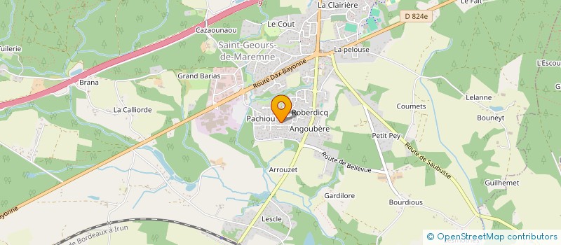 localisation de l'entreprise LES P'TITS LANDAIS à SAINT-GEOURS-DE-MAREMNE