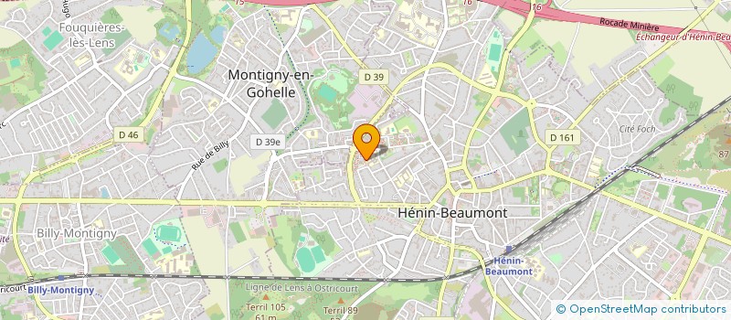 localisation de l'entreprise LES P'TITS LOULOUS à HENIN-BEAUMONT