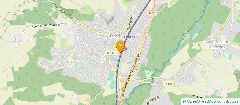 localisation de l'entreprise LES P'TITS LOUPS à ETRECHY