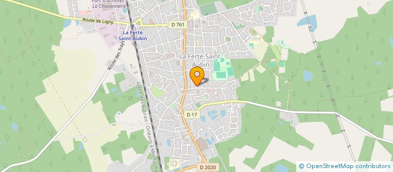 localisation de l'entreprise LES P'TITS LOUPS à LA FERTE-SAINT-AUBIN