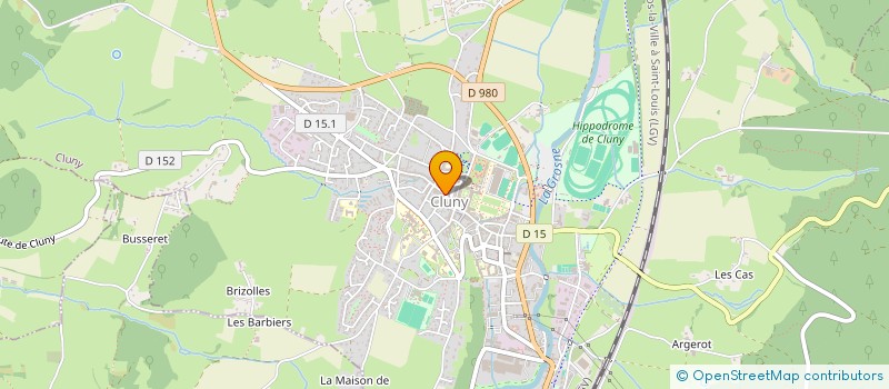 localisation de l'entreprise LES P'TITS LOUPS  CLUNY