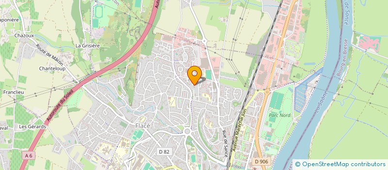 localisation de l'entreprise LES P'TITS LOUPS à MACON