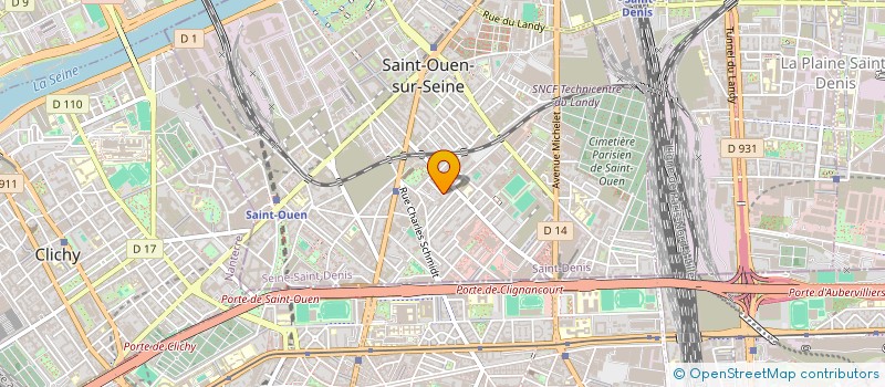 localisation de l'entreprise LES P'TITS LOUPS à SAINT-OUEN-SUR-SEINE