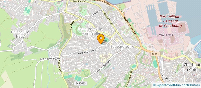 localisation de l'entreprise LES P'TITS LOUPS à CHERBOURG-EN-COTENTIN