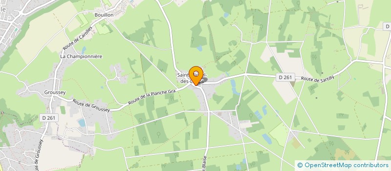 localisation de l'entreprise LES P'TITS LOUPS  JULLOUVILLE