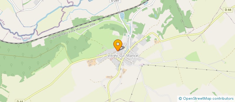 localisation de l'entreprise LES P'TITS LOUPS  VITREY-SUR-MANCE