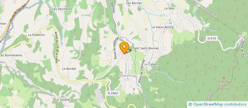 localisation de l'entreprise LES P TITS LOUPS DE CHEVINAY à CHEVINAY