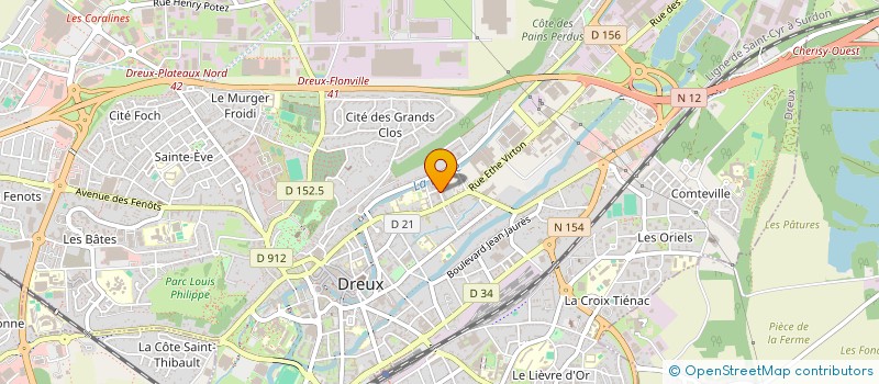 localisation de l'entreprise LES P'TITS LOUPS DE DAUDET à DREUX