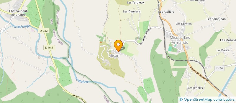 localisation de l'entreprise LES P TITS LOUPS DE LA VALLEE à NOYERS-SUR-JABRON