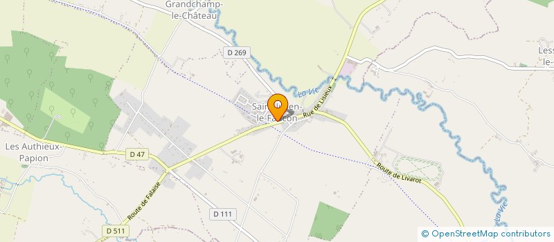 localisation de l'entreprise LES P'TITS LOUPS DE LA VIE  MEZIDON VALLEE D'AUGE