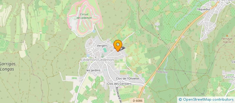 localisation de l'entreprise LES P'TITS LOUPS DE LEDENON  LEDENON