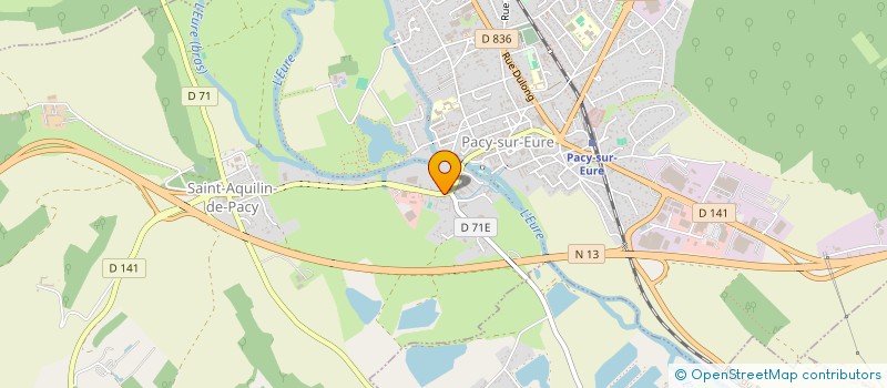 localisation de l'entreprise LES P'TITS  LOUPS DE PACY  PACY-SUR-EURE