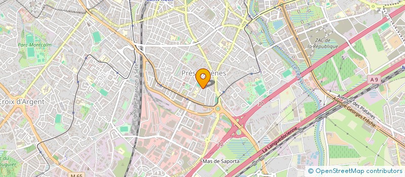 localisation de l'entreprise LES P'TITS LOUPS DE SAINT-MARTIN à MONTPELLIER