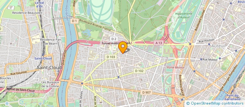 localisation de l'entreprise LES P'TITS LUTINS à BOULOGNE-BILLANCOURT