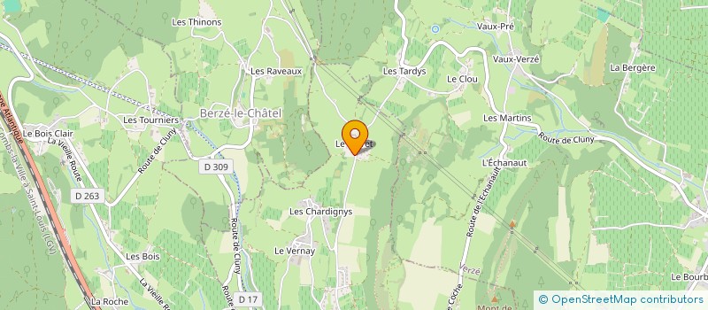 localisation de l'entreprise LES P'TITS LUTINS DU PATRIMOINE PRESERVONS ENSEMBLE NOTRE HISTOIRE  BERZE-LE-CHATEL