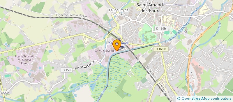 localisation de l'entreprise LES P'TITS MALINS  SAINT-AMAND-LES-EAUX