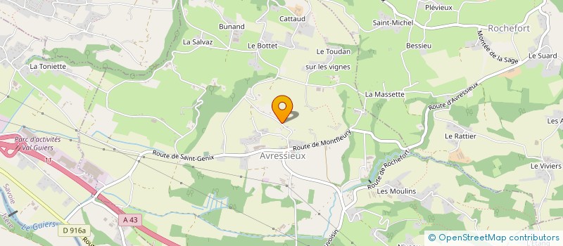 localisation de l'entreprise LES P'TITS MANDRIN  AVRESSIEUX