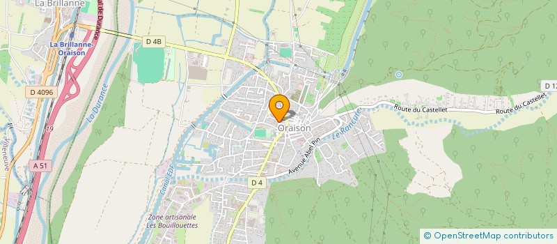 localisation de l'entreprise LES P'TITS MARCHES DE CREATEURS  ORAISON