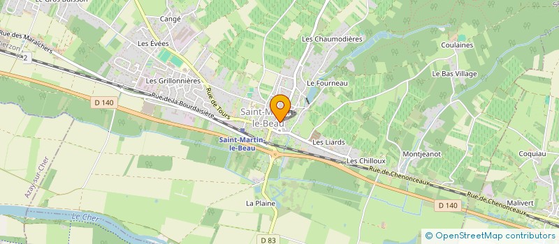 localisation de l'entreprise LES P'TITS MARTINOIS  SAINT-MARTIN-LE-BEAU