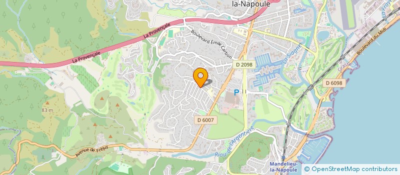 localisation de l'entreprise LES P'TITS MINELLOIS à MANDELIEU-LA-NAPOULE