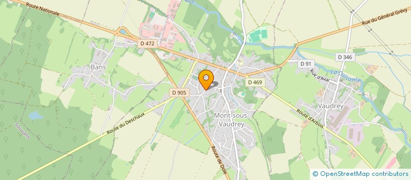 localisation de l'entreprise LES P'TITS MONIERS & LEURS AMIS  MONT-SOUS-VAUDREY