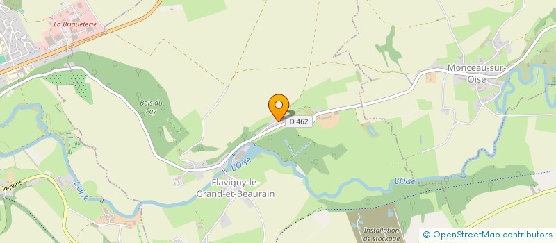 localisation de l'entreprise LES P'TITS MONSTRES DE L'AFMVM  FLAVIGNY-LE-GRAND-ET-BEAURAIN