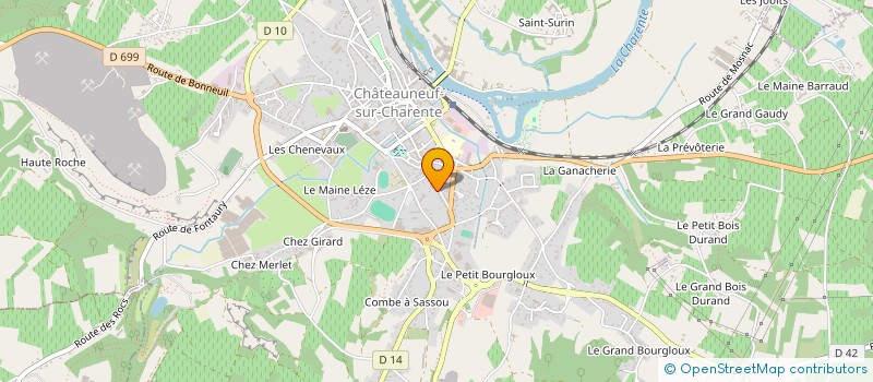 localisation de l'entreprise LES P'TITS MOUSQUETAIRES à CHATEAUNEUF-SUR-CHARENTE