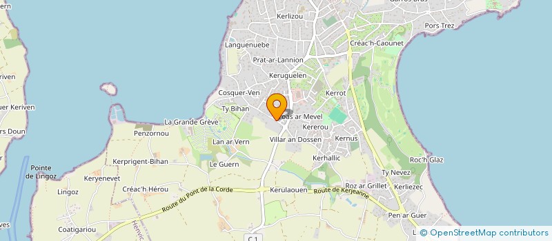 localisation de l'entreprise LES P'TITS MOUSSES  CARANTEC